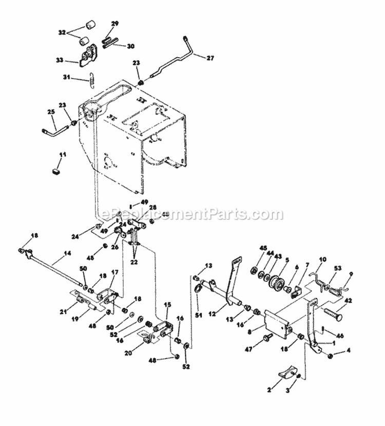 Primary Drive And Clutch Assembly Diagram and Parts List for 55382 800000001-899999999 - 1988 Lawn Boy Snow Blower